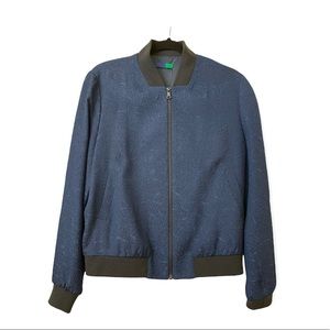 Floral Jacquard Bomber